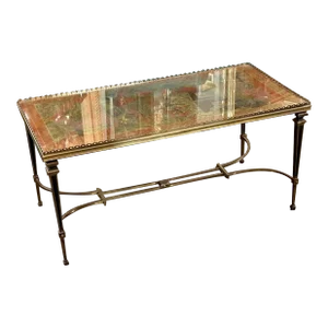 Mid 20th Century Maison Jansen Brass Coffee Table