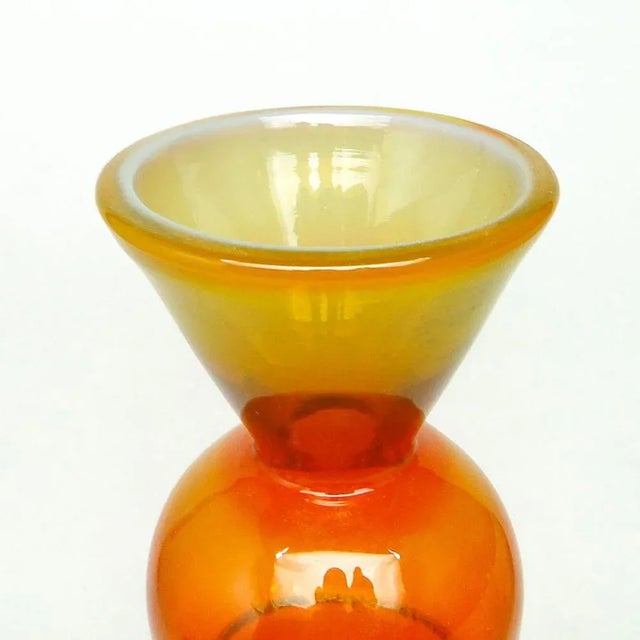 Titled Snowman Vase by Kazimierz Krawczyk for Sudety Glassworks, 1970s For Sale - Image 9 of 11