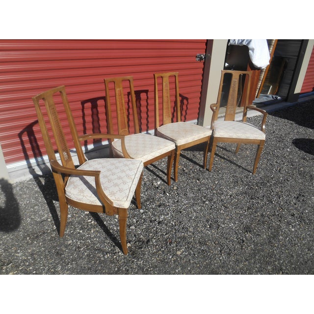 Vintage 1960s MidCentury Modern Drexel Meridian Dining Chairs Set of