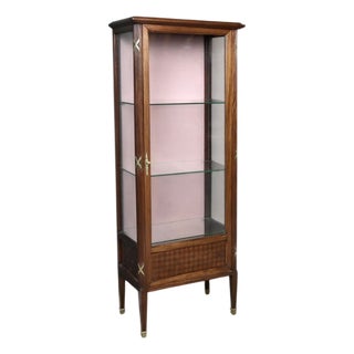 Louis XVI Style Mahogany Display Cabinet, 1930s For Sale