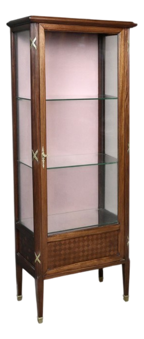 Louis XVI Style Mahogany Display Cabinet, 1930s