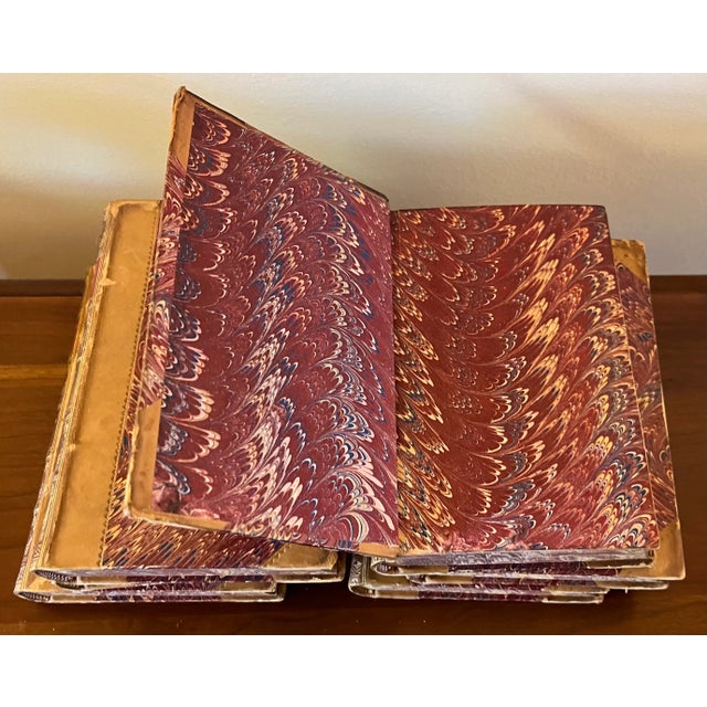 Animal Skin Books British Poets Samuel Taylor Coleridge and Robert Burns Fine Leather Bindings - a Set of 6 For Sale - Image 7 of 8