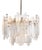 Fuente Chandelier in Ice Glass from Kalmar, Germany, 1970s For Sale