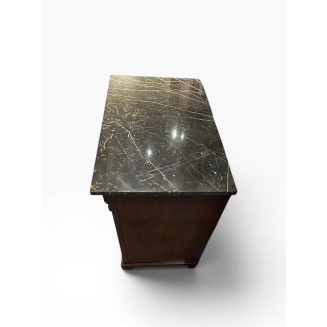 1990s Small Henredon Regency Marble Top Cabinet For Sale - Image 9 of 12