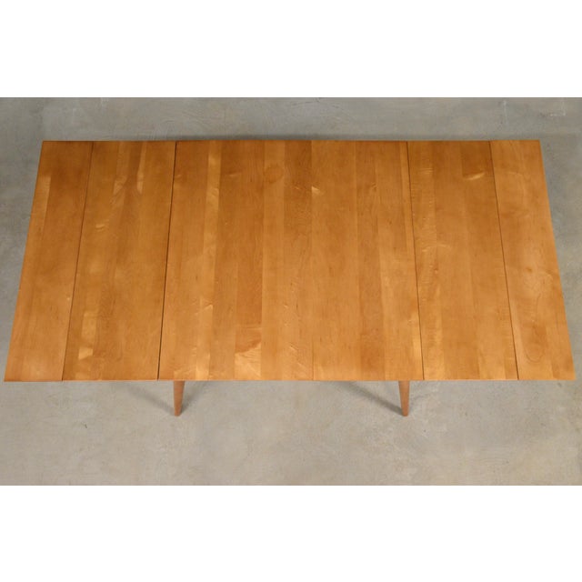 Winchendon Furniture “Planner Group” 1950s Refinished Paul McCobb Planner Group Maple Dining Table For Sale - Image 4 of 9