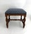 This French 1920s Jacobean / Louis XIII Revival upholstered stool features an expertly carved solid wood base. The antique...