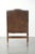 English Wood and Cowhide Leather Gainsborough Chair For Sale - Image 4 of 13