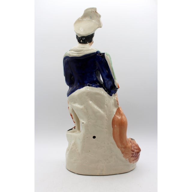 Staffordshire Circa 1860 English Staffordshire Figure of "The Lion Slayer" For Sale - Image 4 of 8
