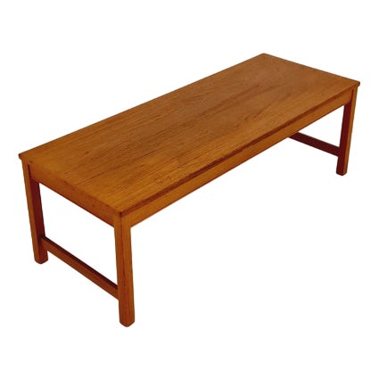 Mid-Century Danish Teak Bench, 1960s For Sale