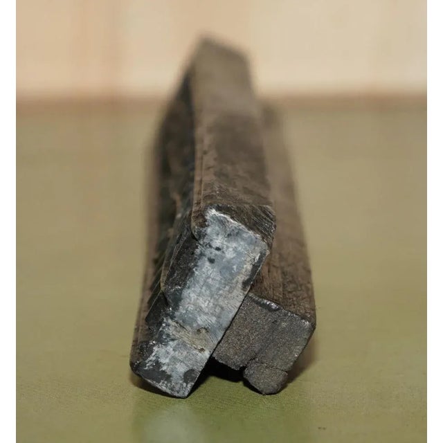 Antique Hand Carved Floral Boarder Printing Block for Wallpaper For Sale - Image 6 of 12