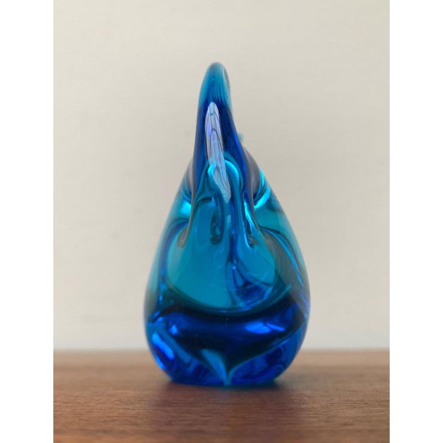 Vintage Swedish Bird and Fish Animal Sculpture in Art Glass from FM Konstglas, Set of 2 For Sale - Image 17 of 18