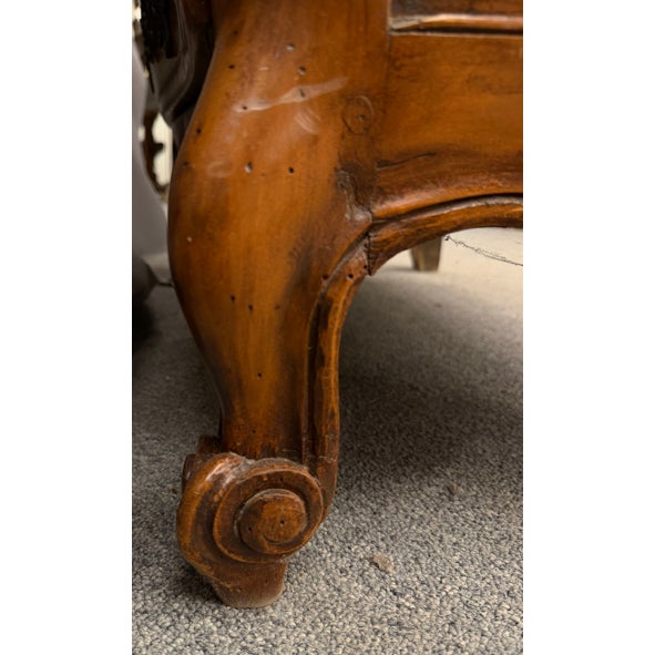 Early 20th Century French Louis XV Style Bombé Cherry Commode, Bronze Hardware, Circa 1920 For Sale - Image 9 of 12