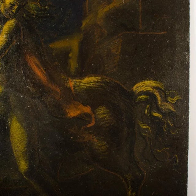 Mid 20th Century "Lady and Horse" Figurative Nude Oil Painting by Roman Gregory Chatov For Sale In Philadelphia - Image 6 of 8