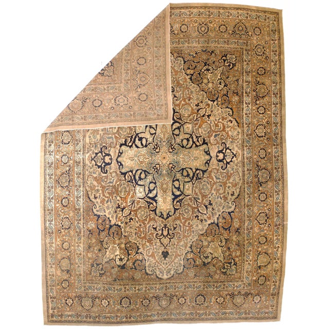 The well-woven to finely knotted 1890 to 1910 pieces woven in the eponymous workshop or its&nbsp; copyists, in Tabriz, in...