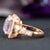 5.9Ct Rainbow Moonstone Ring With Diamond & Pink Sapphire Accents: 14k Gold Ring For Sale - Image 9 of 9