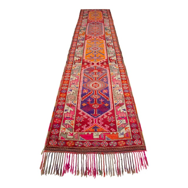 This curated 1920s runner from Eastern Anatolia represents an exquisite example of villager craftsmanship, originally...