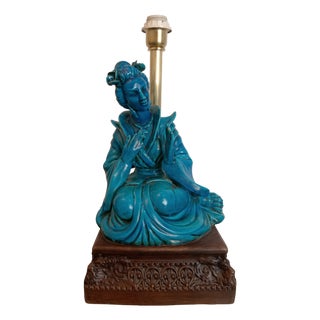 Oriental Woman Sculpture Lamp from G.E.S Sesto Fiorentino, 1960s For Sale