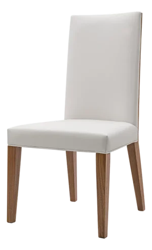 Modern Greg Sheres Style Walnut Backed Dining Chair - A Pair