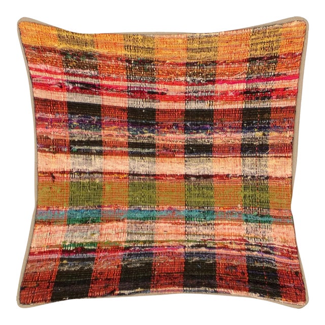 1960s Turkish Rag Pillow For Sale
