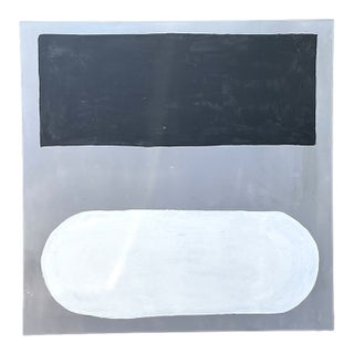 Vintage Monumental Abstract Painting on Canvas For Sale