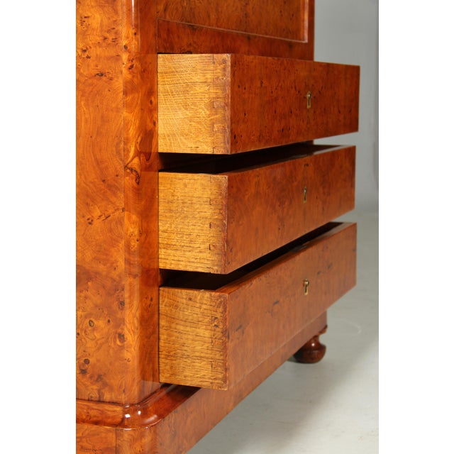 Antique Louis-Philippe Secretaire in Ash, 1840 For Sale - Image 14 of 18