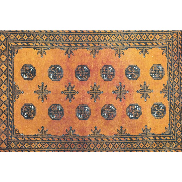 Vintage Afghan Rug, 1950 For Sale - Image 3 of 7