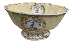 Antique Copeland Bowl With Gold Trim