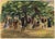 An original 1888 watercolour painting, Alexander Hunter, Figures Gathered in Princes St Gardens, Edinburgh.A wonderful...