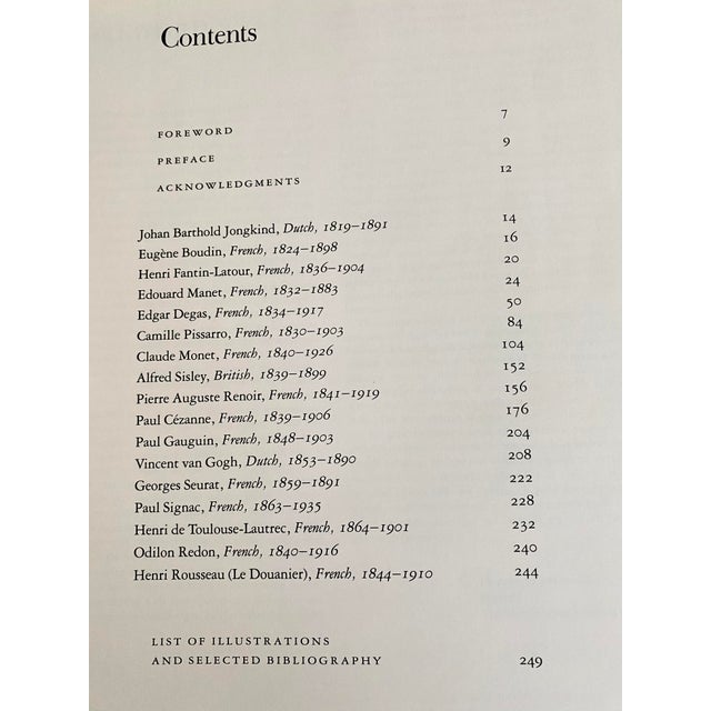 Impressionist & Post-Impressionist Paintings - Metropolitan Museum of Art Hardcover 1991 First Edition Dust Jacket, Excellent Condition For Sale - Image 9 of 18