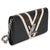 Contemporary Black White V Monogram Canvas Twist Wallet on Chain For Sale - Image 3 of 9