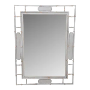 Painted Faux Bamboo Mirror