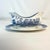 Early 20th Century Antique English Ridgway Porcelain Blue Willow Gravy Boat With Attached Underplate. For Sale - Image 5 of 9