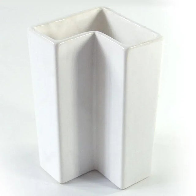 Ceramic Postmodern Ceramic Vase from Delftswit, 1980s For Sale - Image 7 of 9