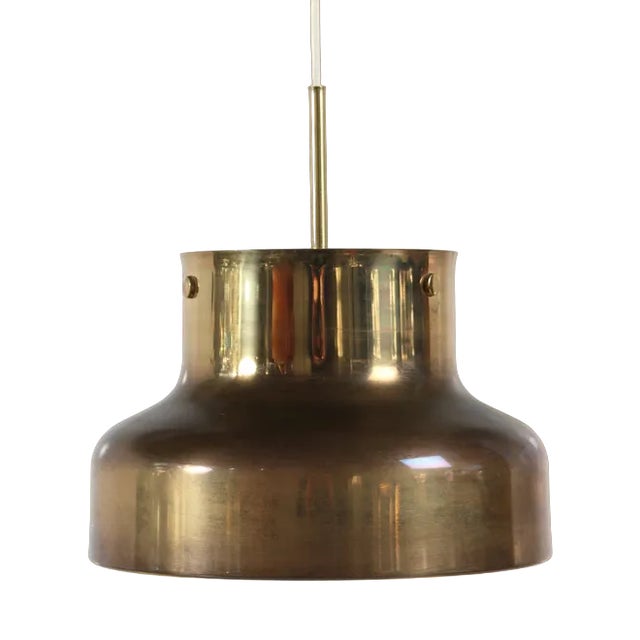 Bumling Pendant by Anders Pehrsson of Brass with Great Patina. Made by Studio Lyktan in Sweden, 1970s from Ateljé Lyktan For Sale