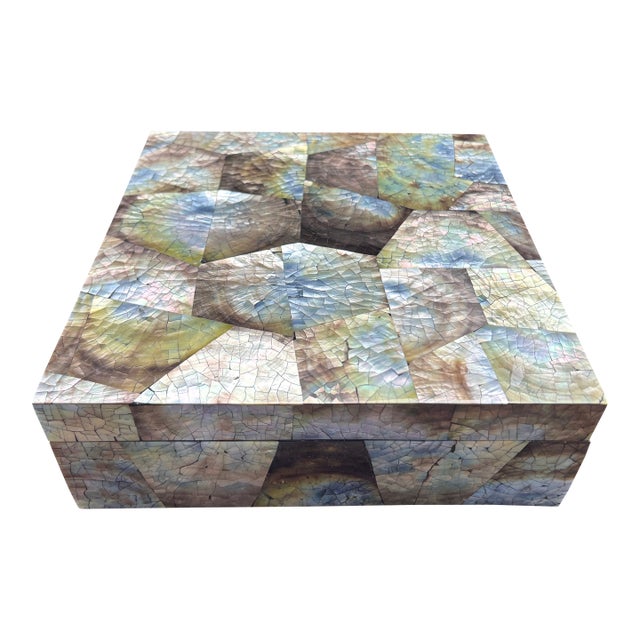 Vintage Tessellated Abalone Box For Sale