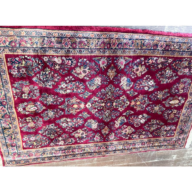 Antique Persian Sarouk Rug, 3'3" X 5'3" For Sale - Image 4 of 8