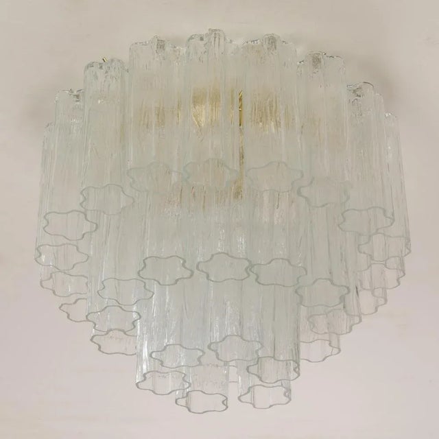 Large Ceiling Light with Murano Trunci Glass, Italy, 1990s For Sale - Image 6 of 12
