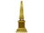 Modern Vintage Hollywood Regency Modern Tall Brass Obelisk For Sale - Image 3 of 11