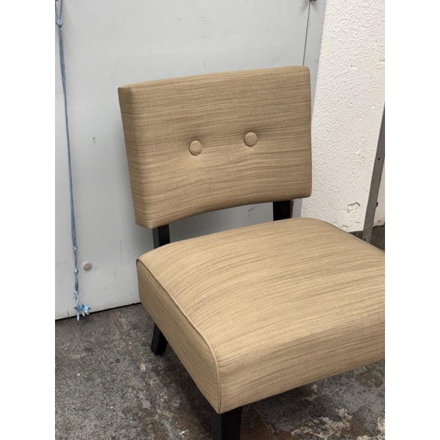 Crate & Barrel Crate & Barrel Mid-Century Modern Style Slipper Chair For Sale - Image 4 of 12