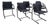 Vintage Cirkel Chairs attributed to Metaform, 1980s, Set of 6 For Sale