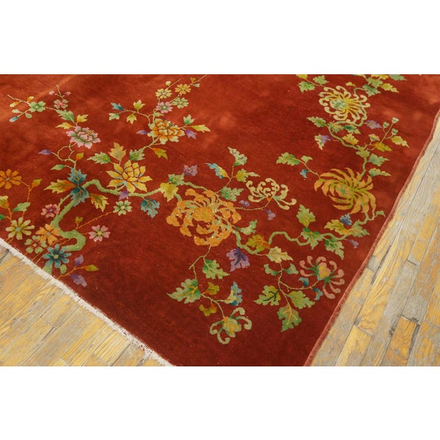 1920s Chinese Art Deco Carpet For Sale - Image 9 of 11