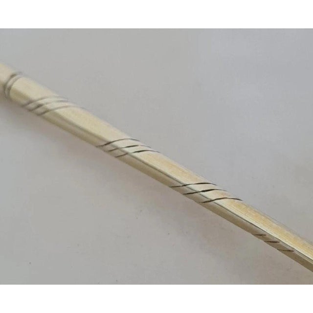 Black Antique Russian Silver-Gilt Niello Spoon, 1865 For Sale - Image 8 of 9