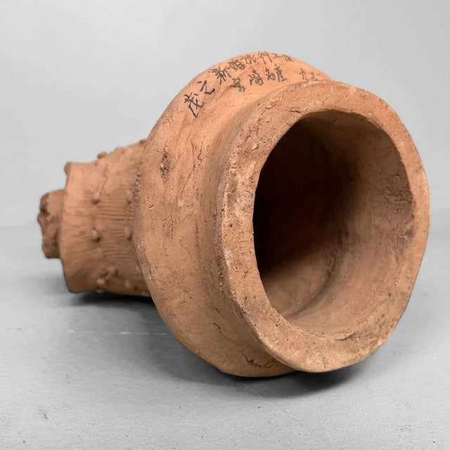 Japanese Terracotta Haniwa Warrior in Tankō Armor, Miyazaki, 1950s For Sale - Image 13 of 16