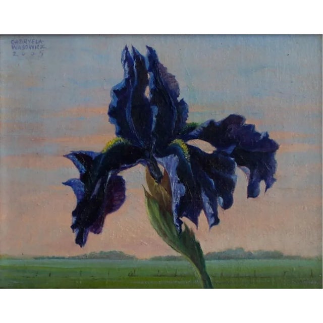 Gabryela Wasowicz, An Iris, 1996, Oil Painting For Sale - Image 6 of 6