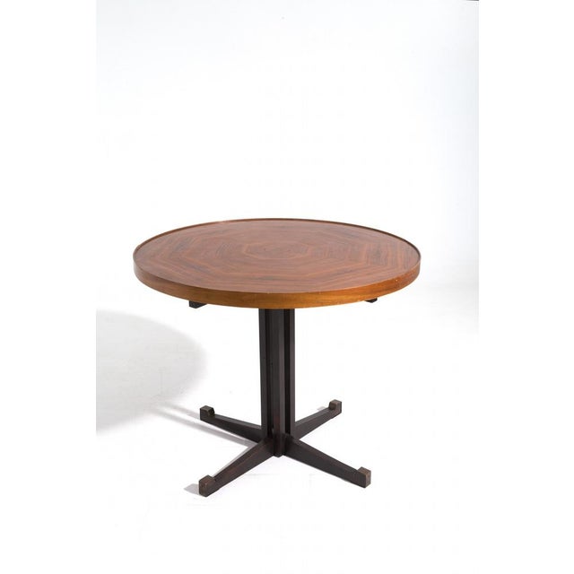 Italian Round Dining Table by Vittorio Gregotti with Brass Legs, 1950 For Sale - Image 12 of 12