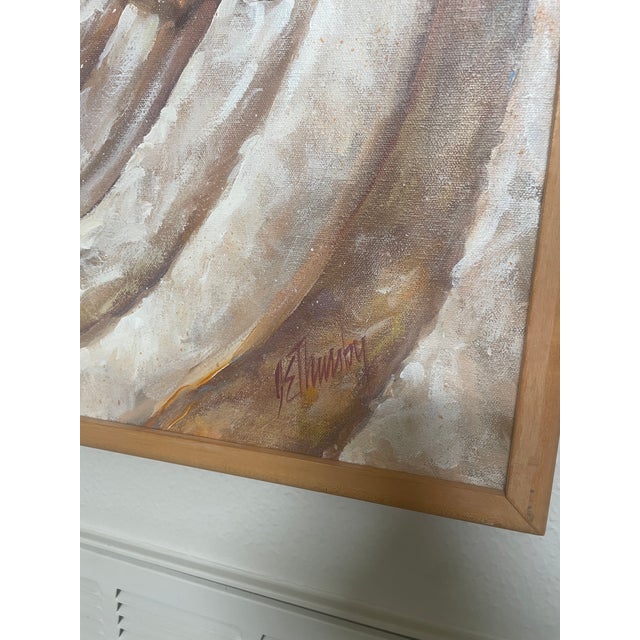Textile Large Signed Original Oil Painting by Jack Thursby | Statement Wall Art | Unique Fine Art for Home or Office For Sale - Image 7 of 16