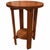 Wood Mission Style Oak Round End Table - Walnut Stain For Sale - Image 7 of 13