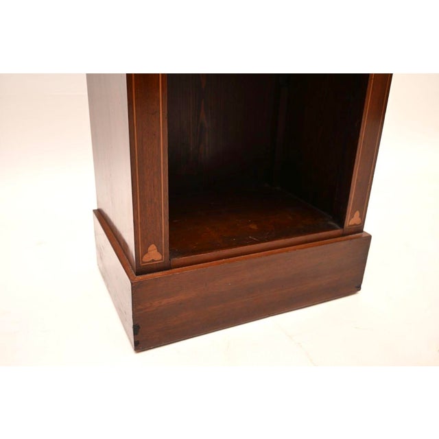 Slim Antique Georgian Open Bookcase, 1900 For Sale - Image 10 of 11