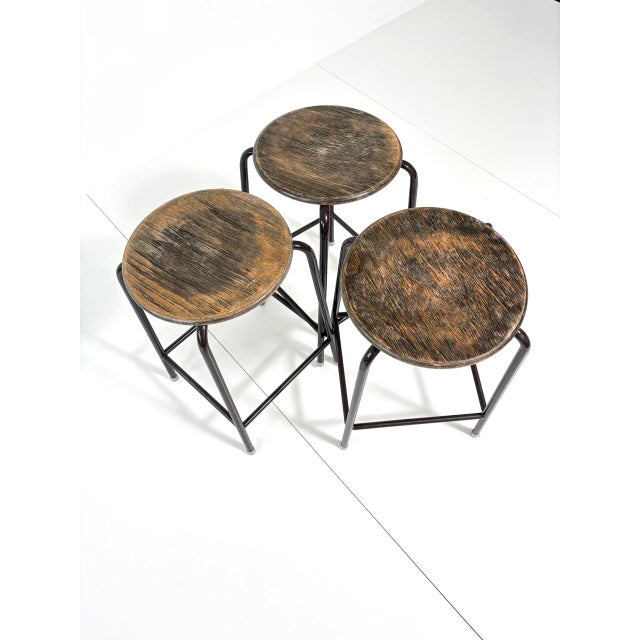 Vintage Industrial Bar Stool by Schmitz For Sale - Image 15 of 16