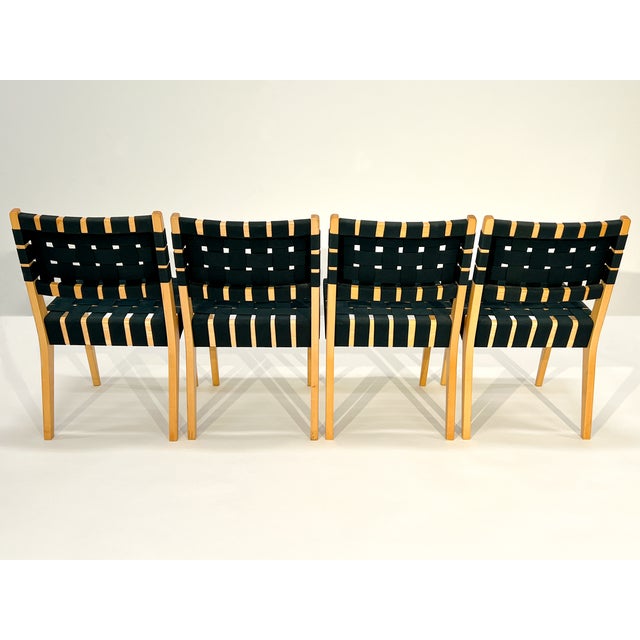 Knoll Jens Risom for KnollStudio Dining Chairs – Mid-Century, Set of 4 For Sale - Image 4 of 11